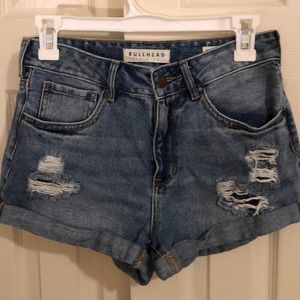Bullhead high-rise Jean shorts